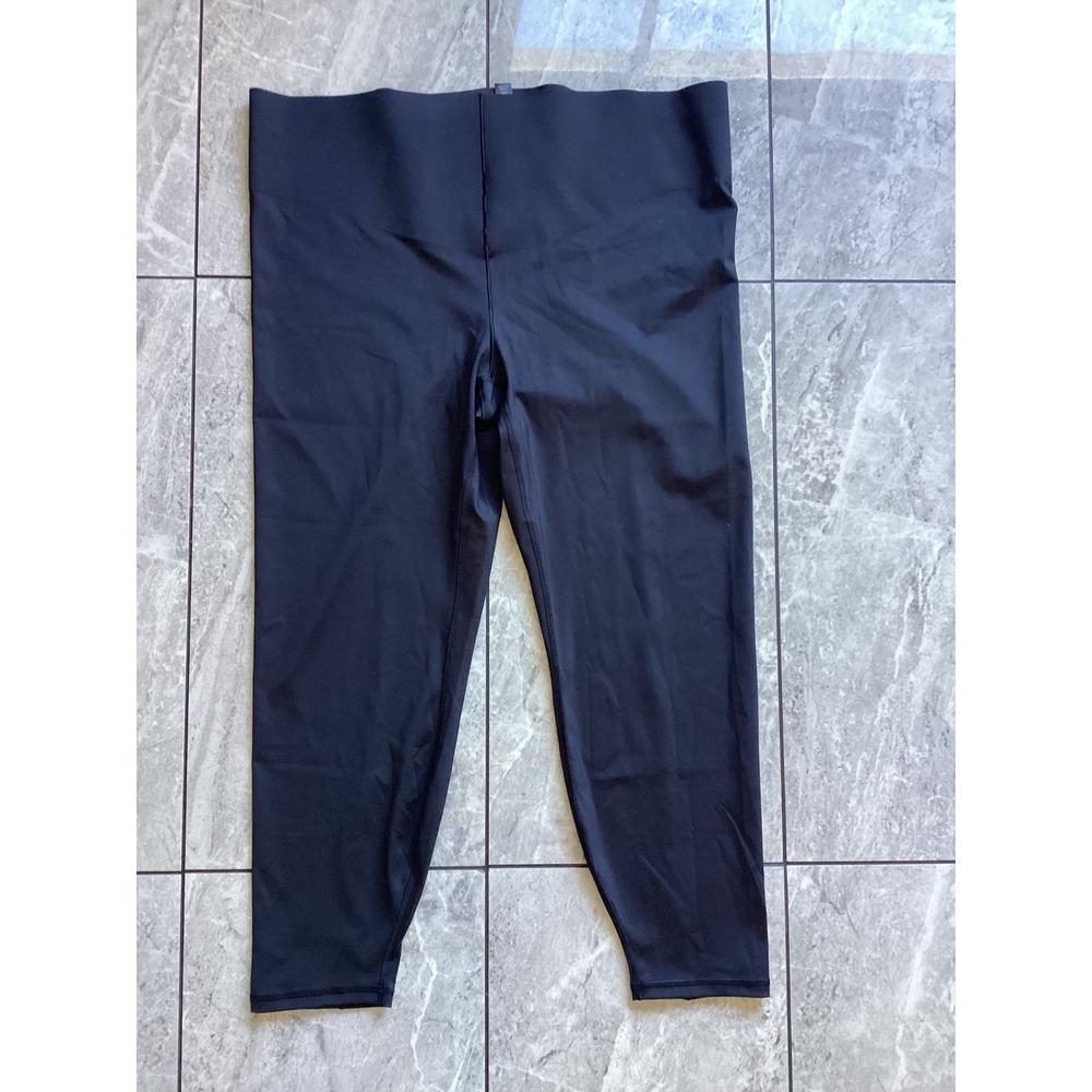 Savage X Fenty Sport Rihanna High Waisted Cropped Leggings Black 4X NWT